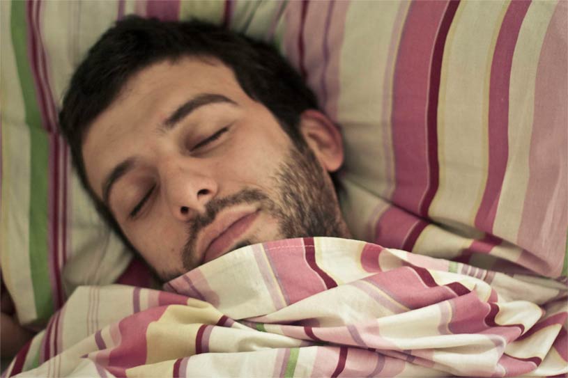 Image showing a man in sound sleep