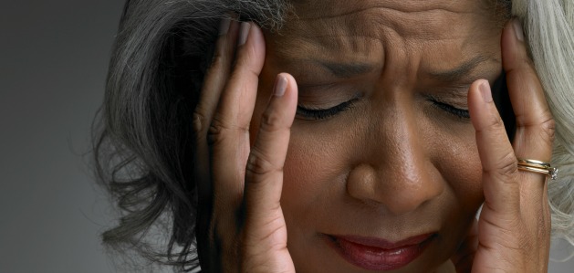 Image of a lady suffering from stroke