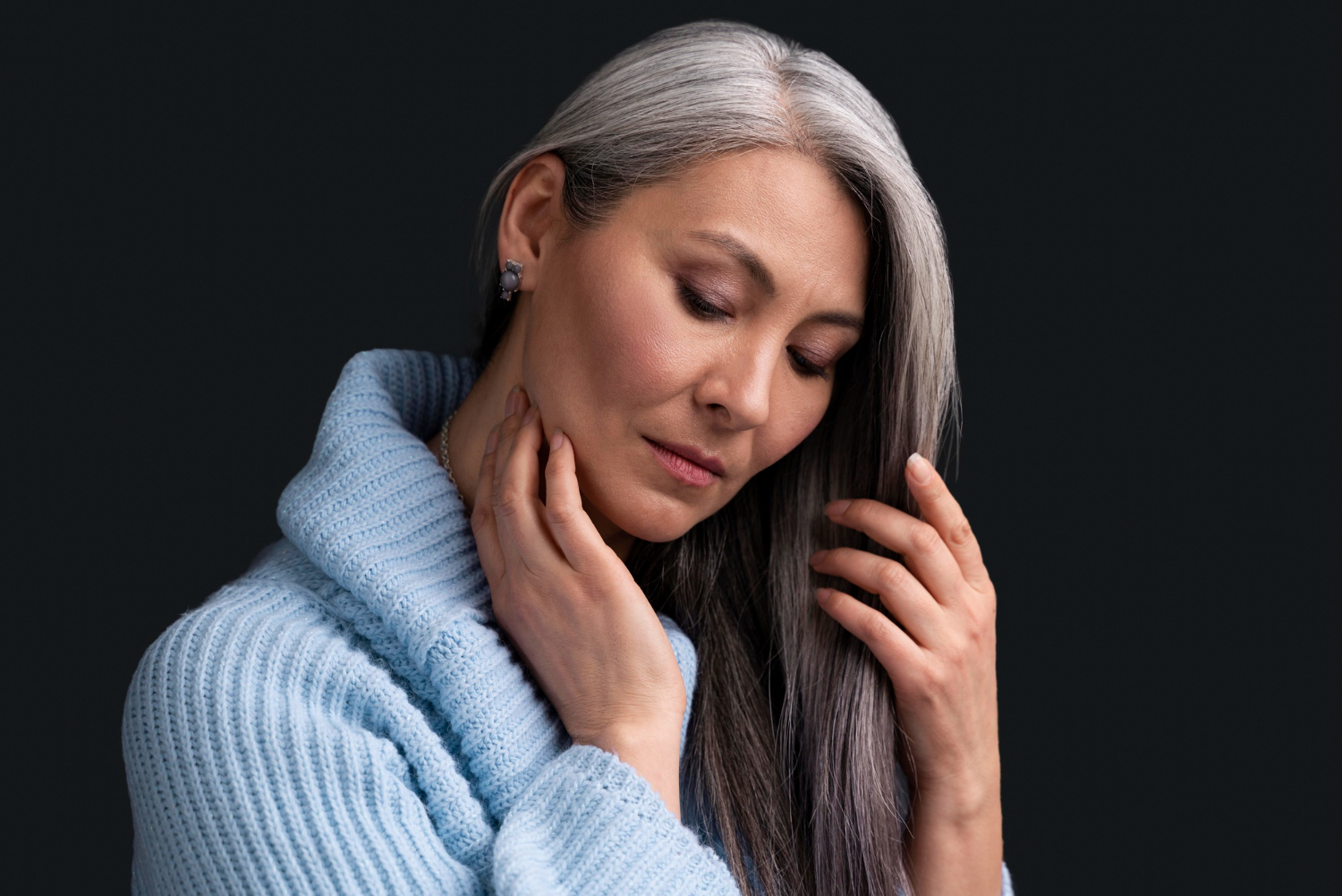 grey hair