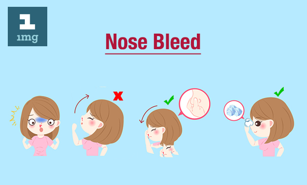 Image showing dos and don'ts of nose bleeding