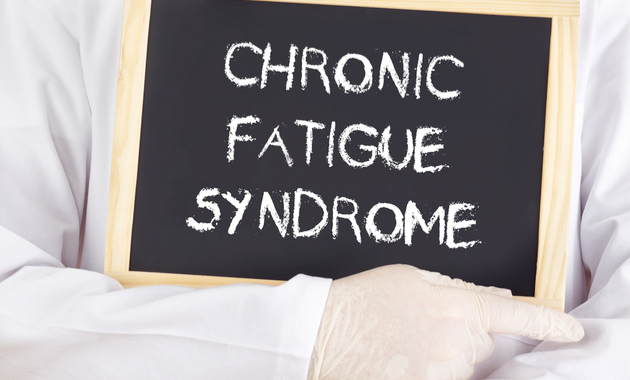 A board with Chronic Fatigue Syndrome written on it