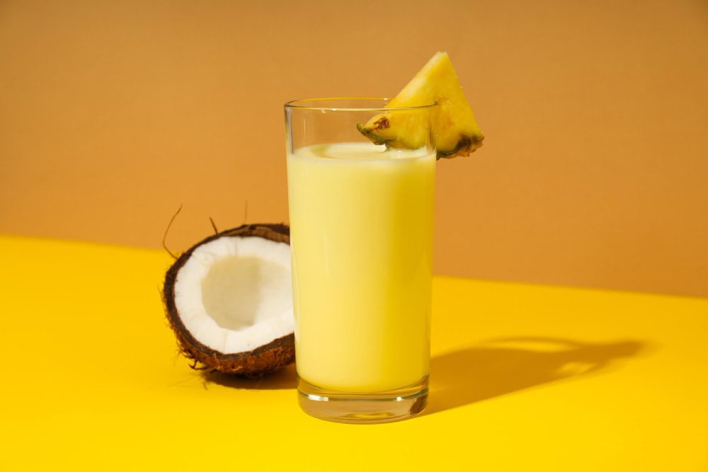 pineapple, turmeric, coconut water