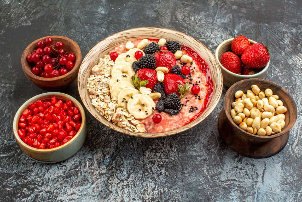 berries and oats