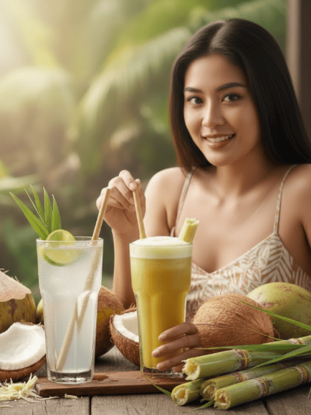 Sugarcane juice vs. Coconut water: Which is more hydrating?