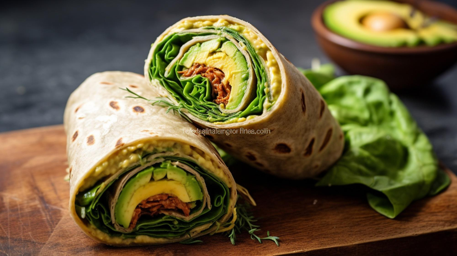 Avocado Stuffed Chapati Wrap