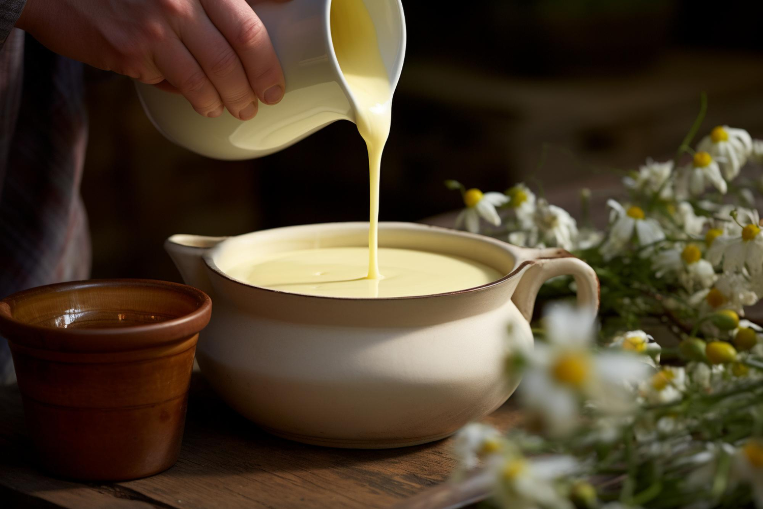 Ghee & warm milk