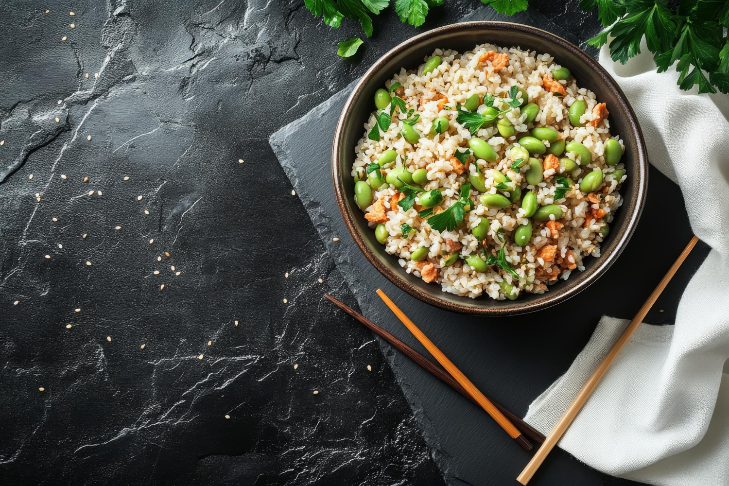 Brown Rice Edamame Bowl