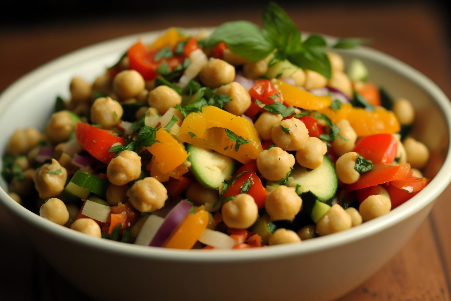 chickpea & capsicum