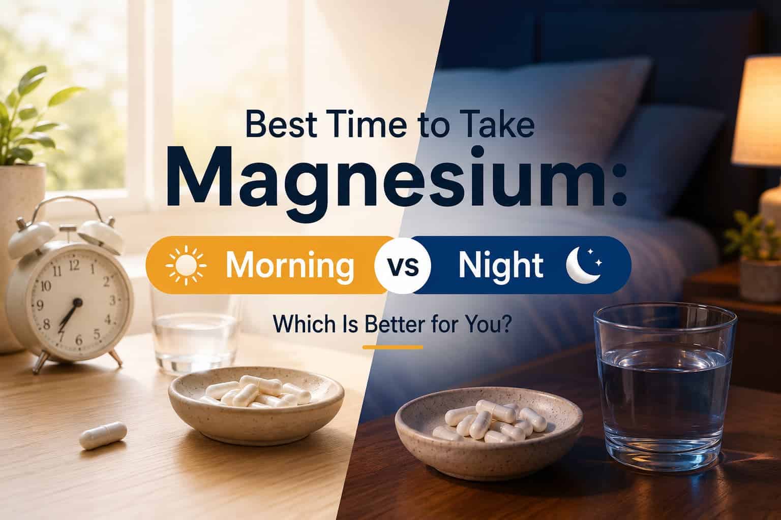 Best Time to Take Magnesium: Morning or Night? Best Time to Take Magnesium: Morning or Night?