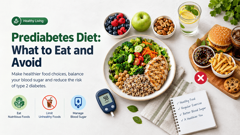Prediabetes Diet Plan: Best Foods to Eat and Foods to Avoid Prediabetes Diet Plan: Best Foods to Eat and Foods to Avoid
